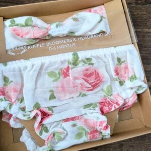 NWT Mud Pie Bloomer & Headband Set